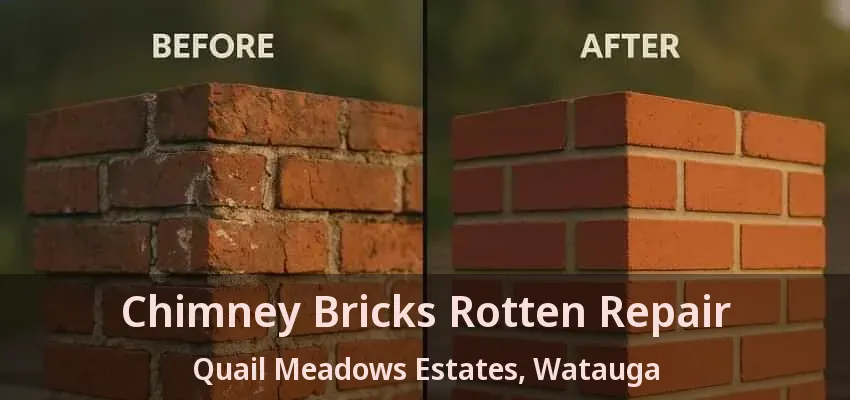 Chimney Bricks Rotten Repair Quail Meadows Estates, Watauga - TX