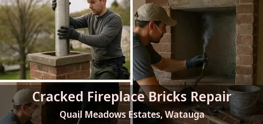 Cracked Fireplace Bricks Repair Quail Meadows Estates, Watauga - TX