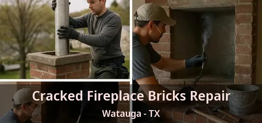 Cracked Fireplace Bricks Repair Watauga - TX